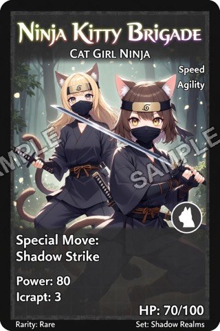 Ninja Kitty Brigade — NinjaForce S1
